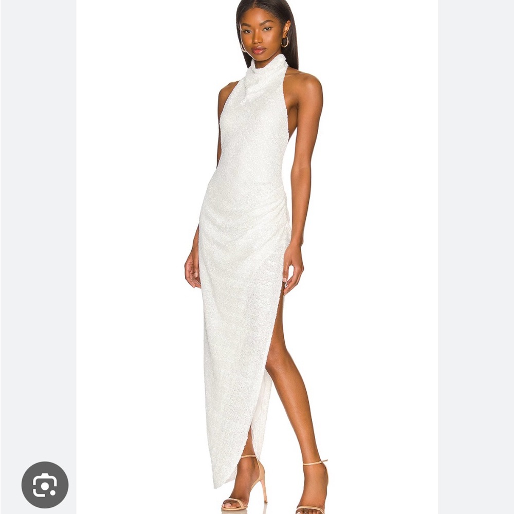 Amanda Uprichard White Asymmetrical Dress